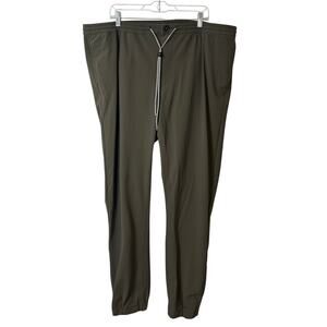 Proper Cloth Men's The Milano Performance Jogger Pants Dark Green